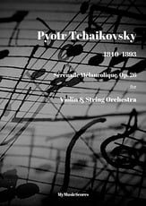 Serenade Melancolique Op. 26 Orchestra sheet music cover